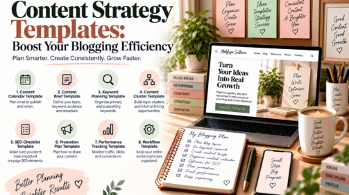 Content strategy templates for planning and organizing blog content