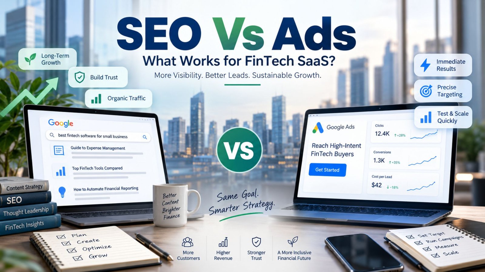 SEO Vs Ads - What Works for FinTech SaaS