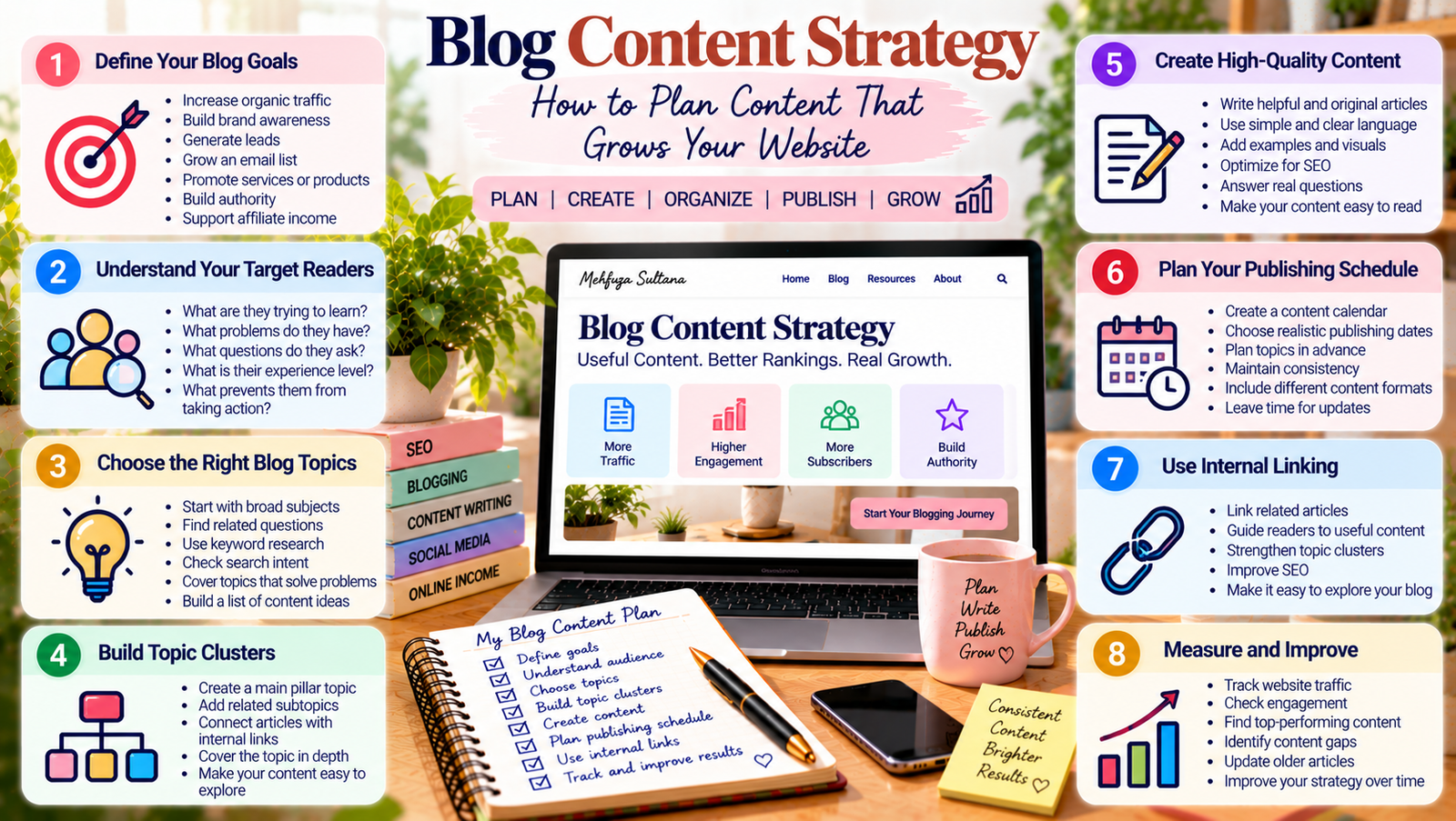 blog content strategy roadmap for website growth