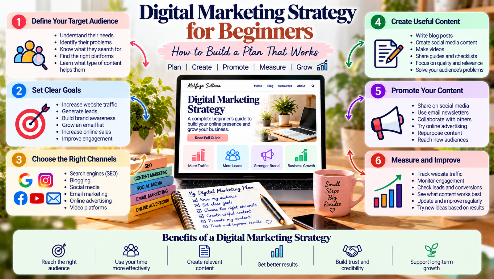 digital marketing strategy for beginners roadmap
